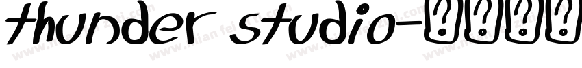 thunder studio字体转换